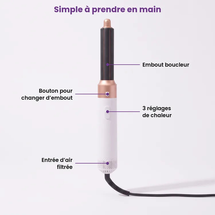 Coiffair™ 5 en 1 – Brosse soufflante
