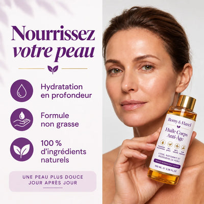 Huile corporelle anti-âge