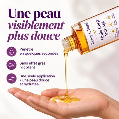 Huile corporelle anti-âge