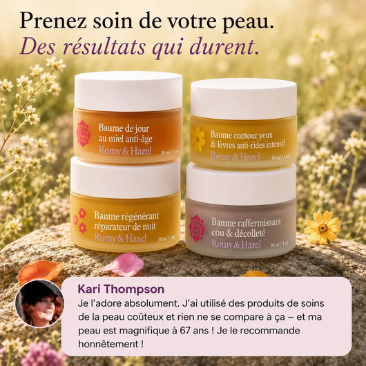 La routine complète de soins Romy & Hazel pour les femmes matures