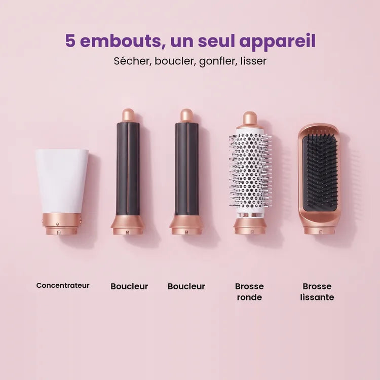 Coiffair™ 5 en 1 – Brosse soufflante